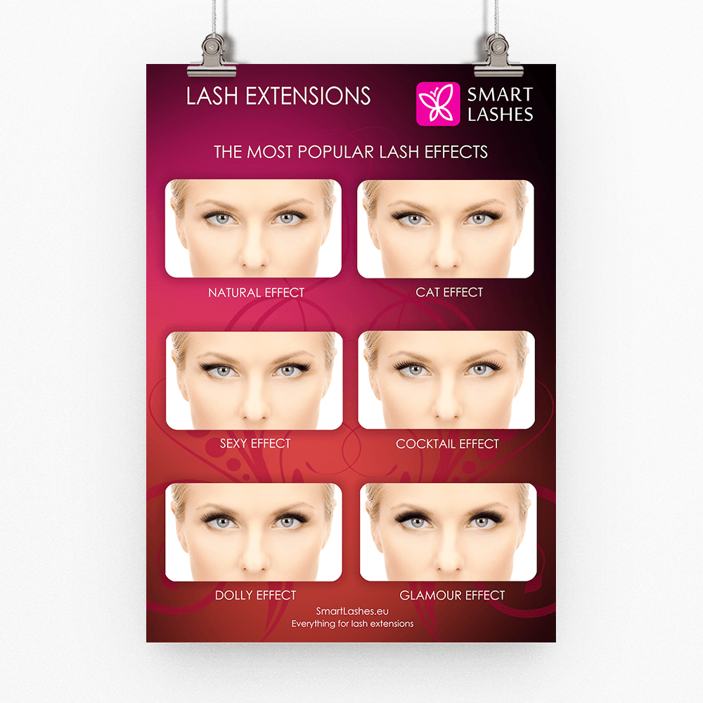 Постер Lash Effects - тёмный | Smart Lashes