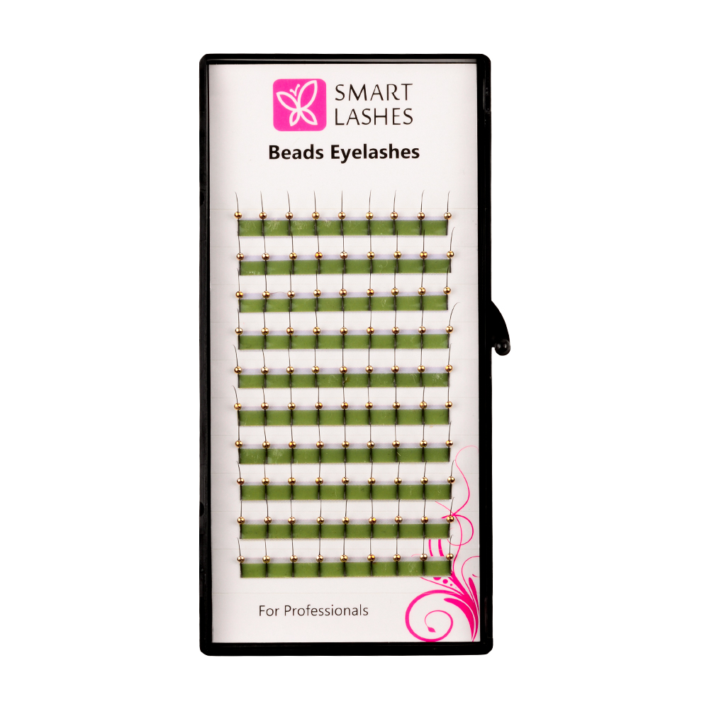 Beads Eyelashes GOLD - C - 0,20 мм x 13 мм - 10 линий | Smart Lashes