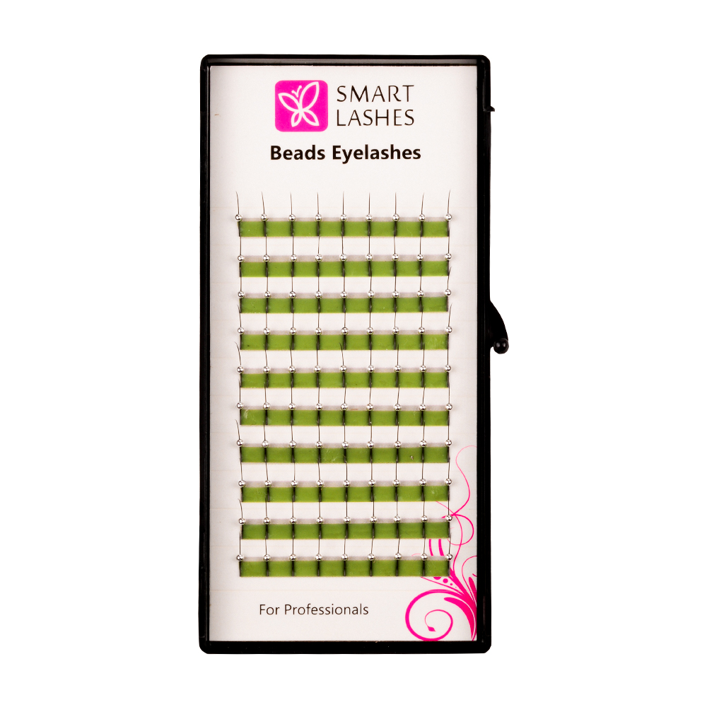 Beads Eyelashes SILVER - C - 0,20 мм x 13 мм - 10 линий | Smart Lashes