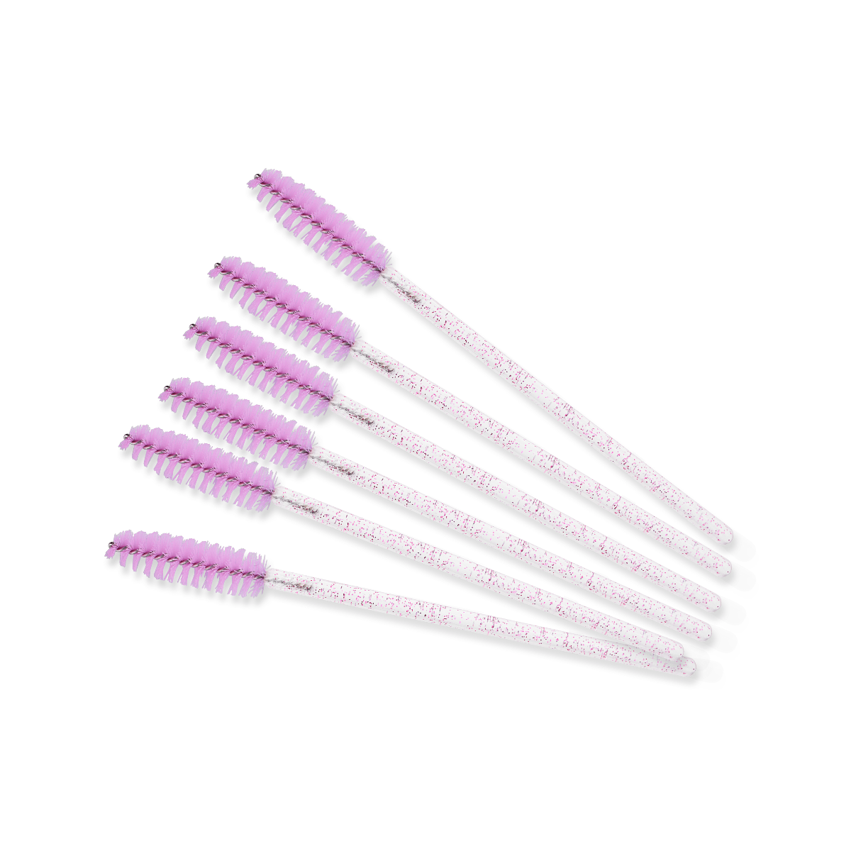 Řasenkový kartáček - růžové třpytky  | Smart Lashes