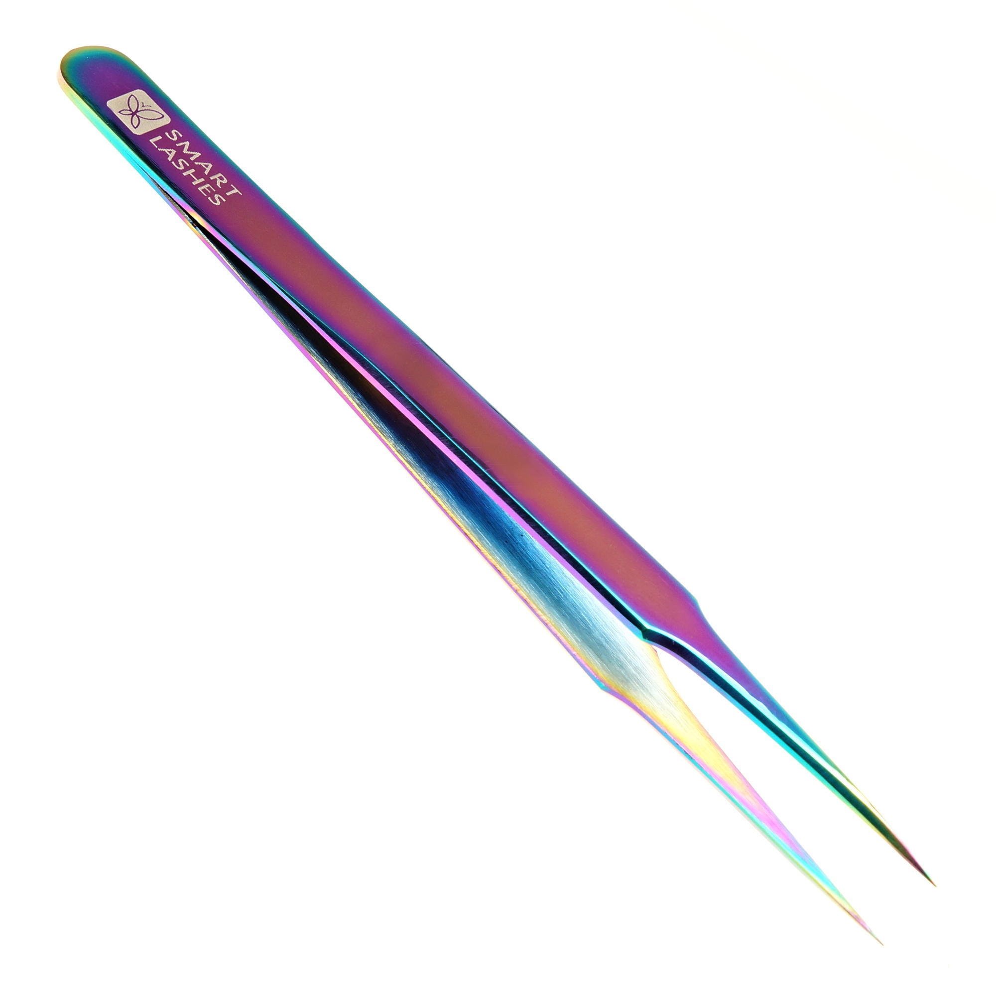 Пинцет типа F - 12 см - радужный | Smart Lashes